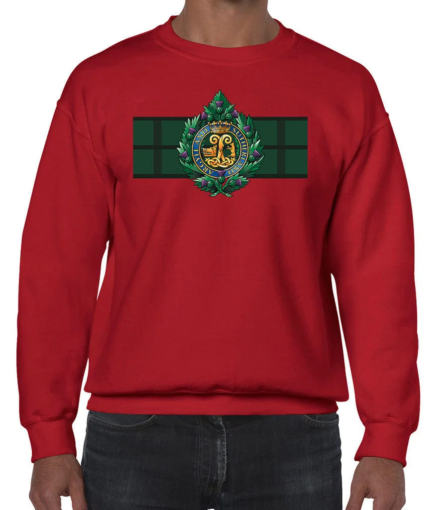 Argyll And Sutherland Highlanders Front Printed Sweater - Image 6