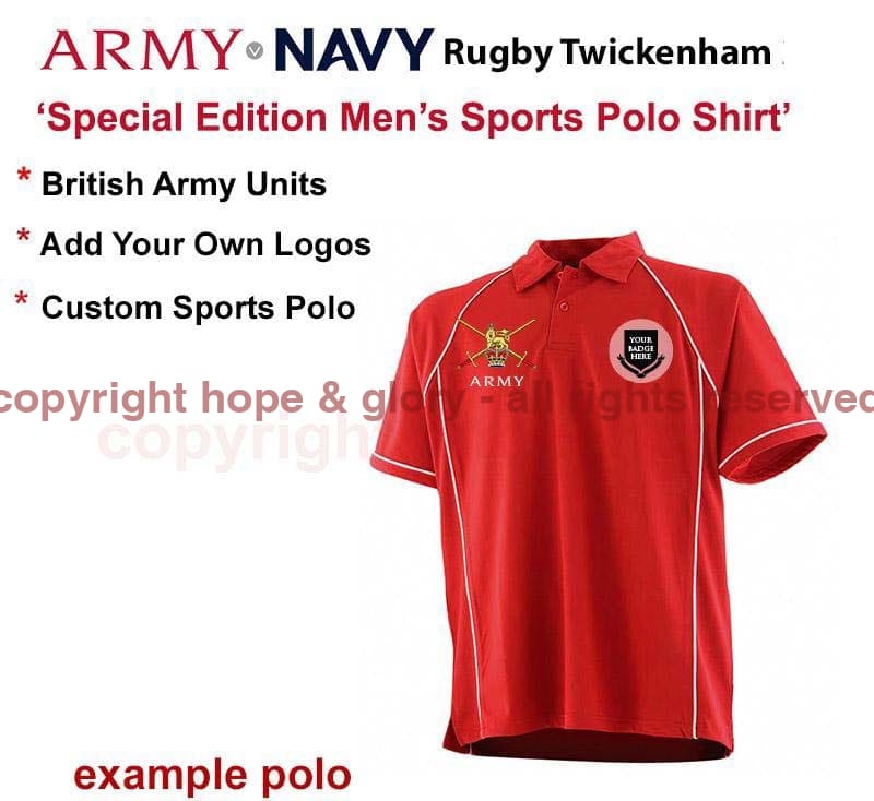 Army v Navy British Army Special Edition Sports Polo - Image 11