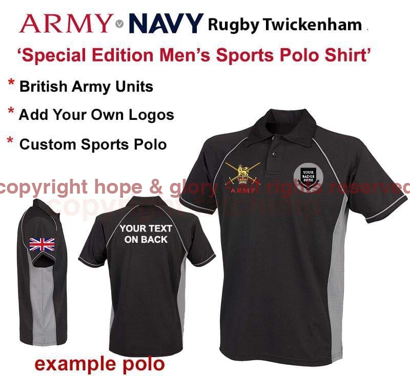 Army v Navy British Army Special Edition Sports Polo - Image 13
