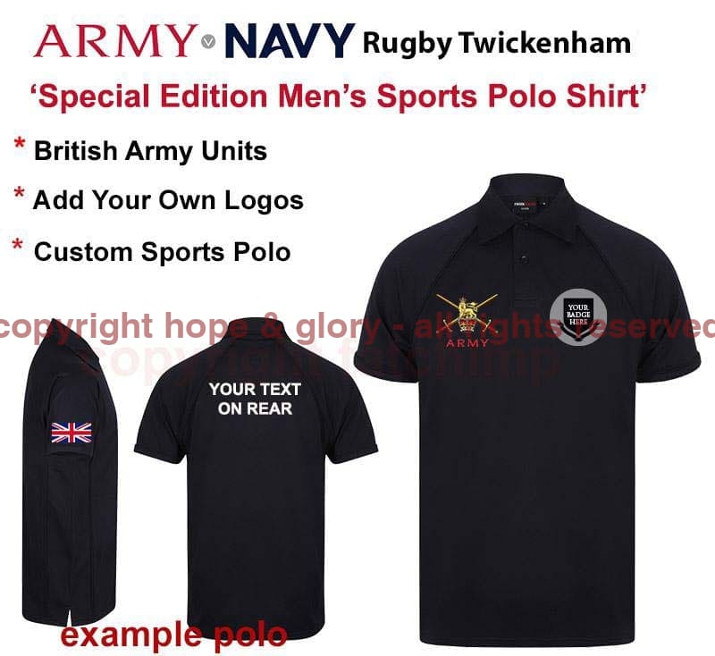 Army v Navy British Army Special Edition Sports Polo - Image 14