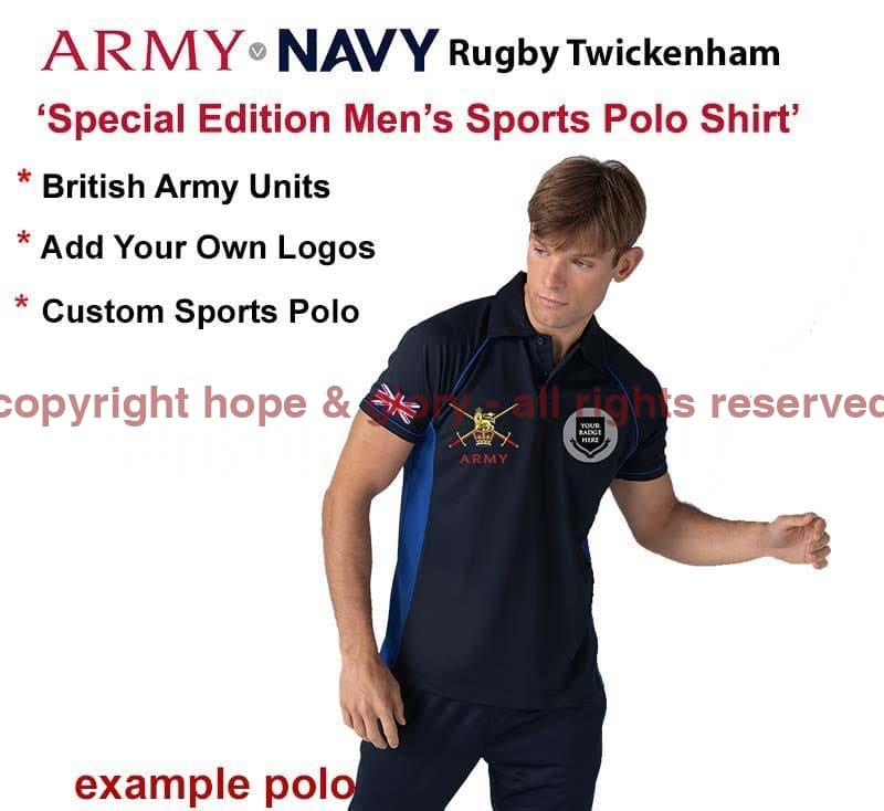 Army v Navy British Army Special Edition Sports Polo - Image 15