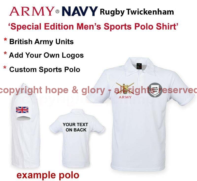 Army v Navy British Army Special Edition Sports Polo - Image 3
