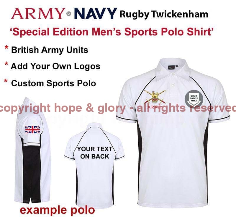 Army v Navy British Army Special Edition Sports Polo - Image 4