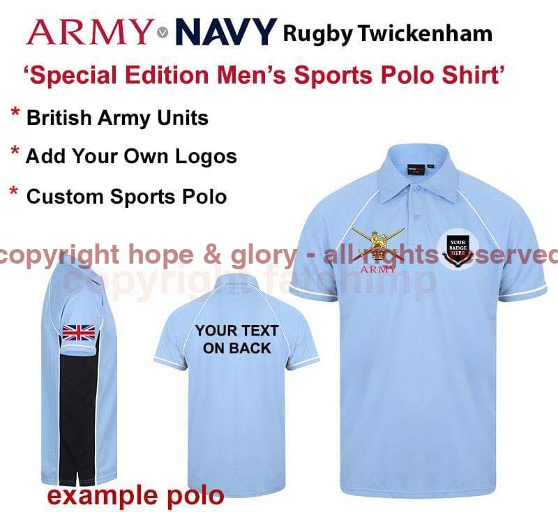 Army v Navy British Army Special Edition Sports Polo - Image 5