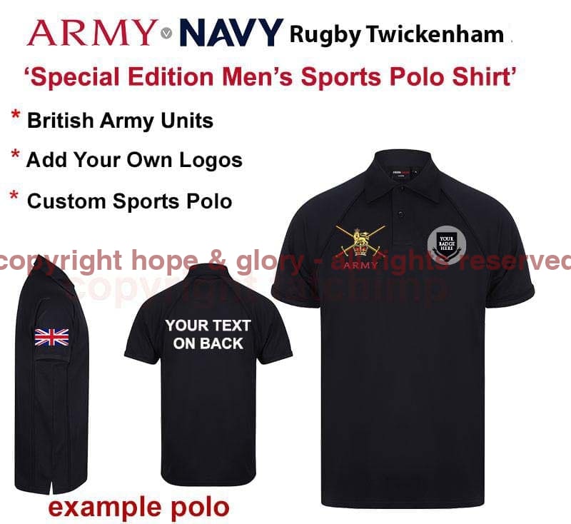 Army v Navy British Army Special Edition Sports Polo - Image 6