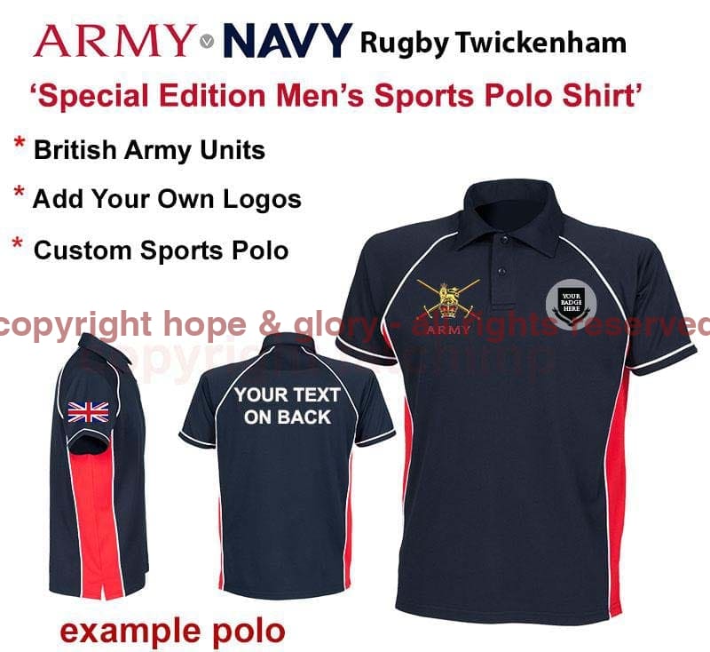Army v Navy British Army Special Edition Sports Polo - Image 7
