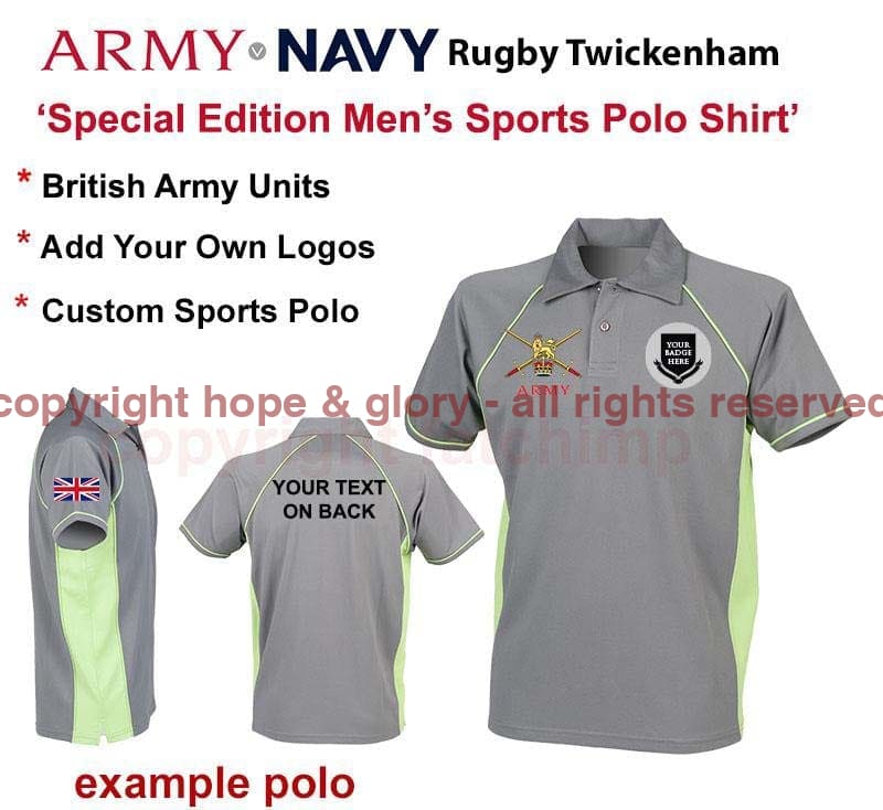 Army v Navy British Army Special Edition Sports Polo - Image 8