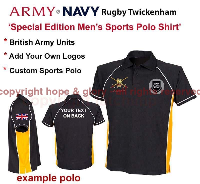 Army v Navy British Army Special Edition Sports Polo - Image 9