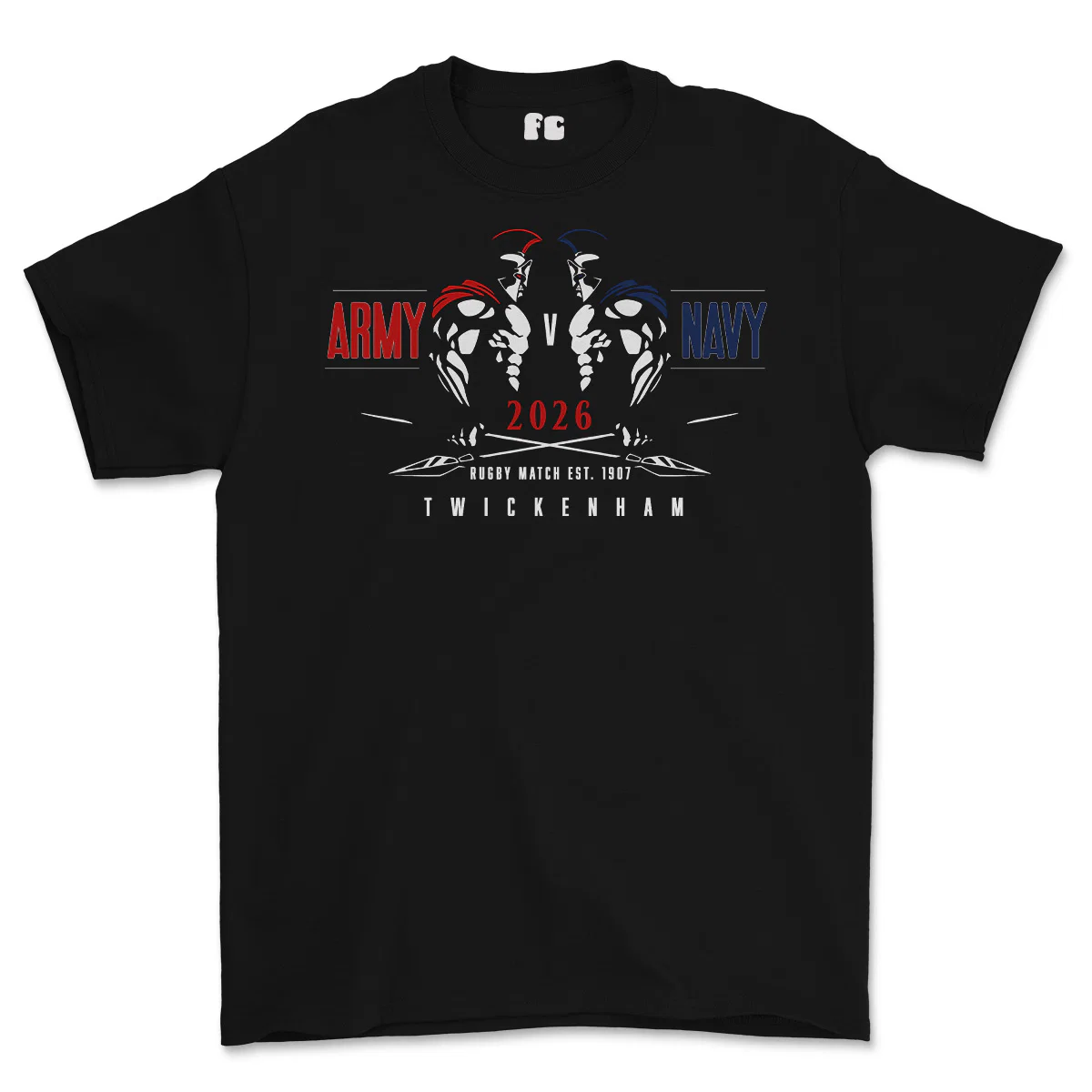 Army V Navy 2026 Gladiators Printed T-Shirt - Image 3