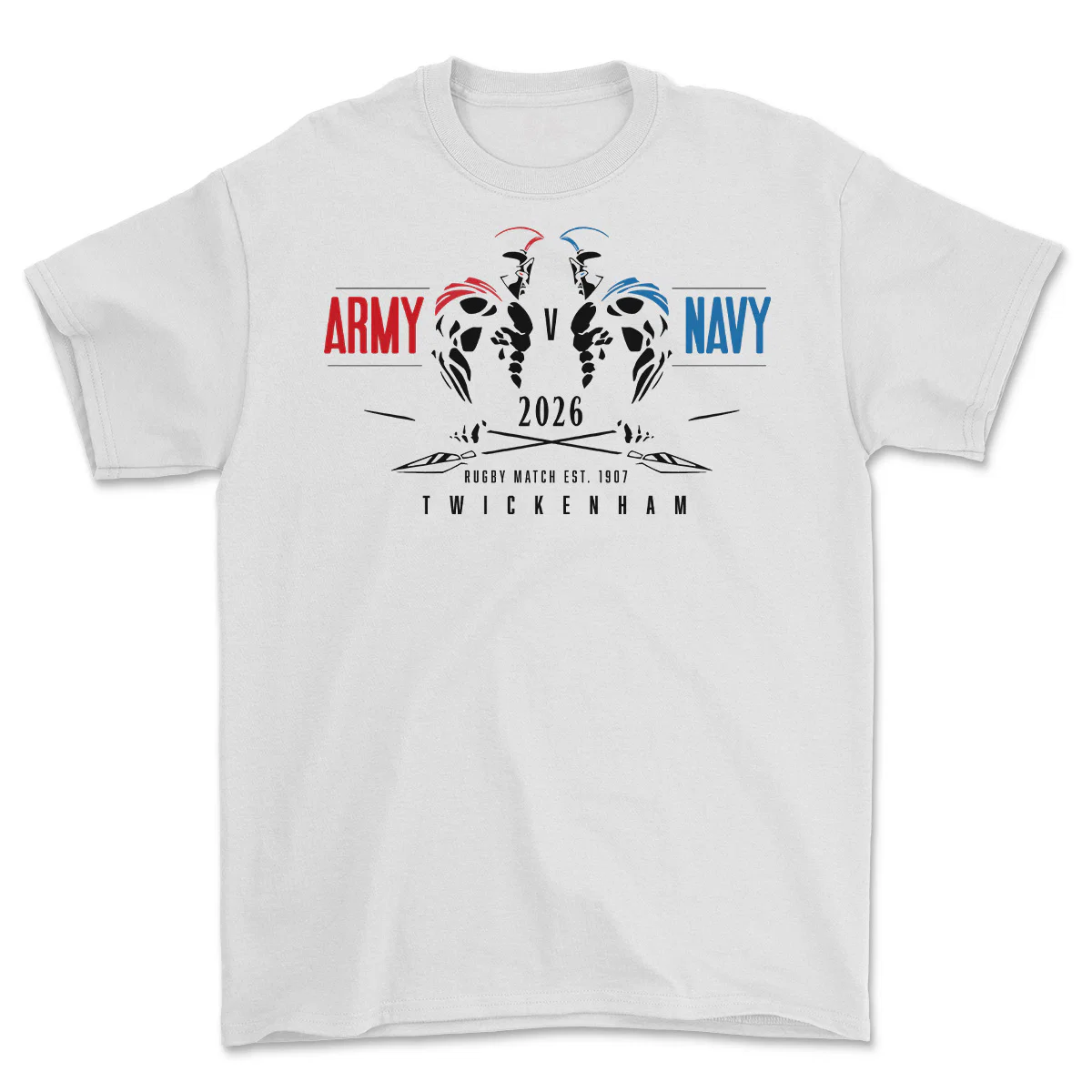 Army V Navy 2026 Gladiators Printed T-Shirt - Image 6