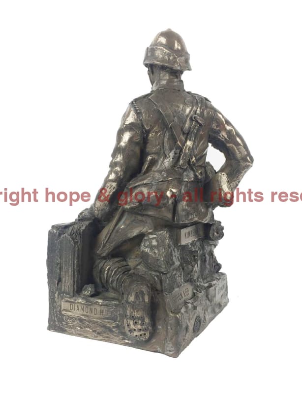Boer War British Soldier Bronze Sculpture - Image 6