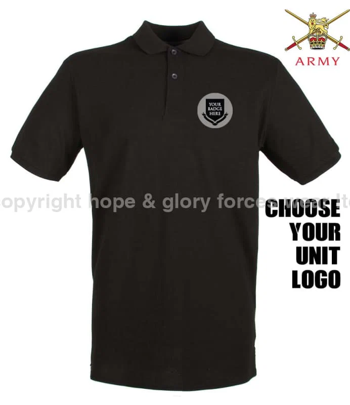 BRITISH ARMY UNITS Regimental Embroidered Polo Shirt - Image 3