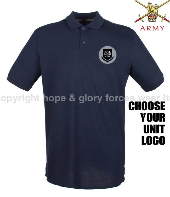 BRITISH ARMY UNITS Regimental Embroidered Polo Shirt - Image 4