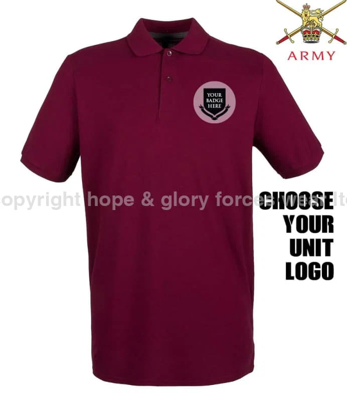 BRITISH ARMY UNITS Regimental Embroidered Polo Shirt - Image 5