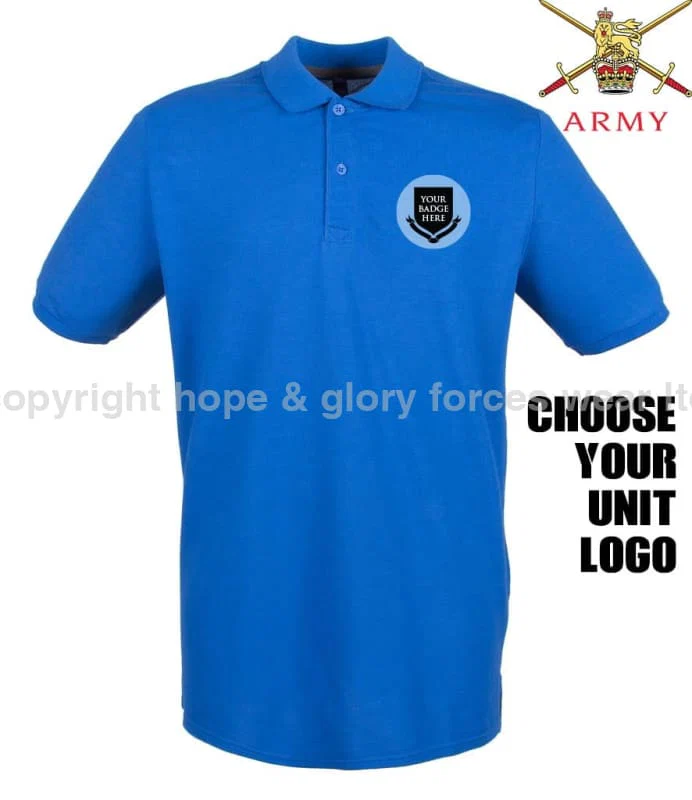 BRITISH ARMY UNITS Regimental Embroidered Polo Shirt - Image 7