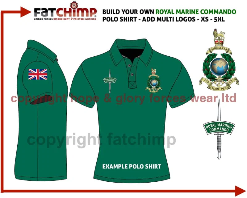 Royal Marines Units Embroidered Polo Shirt - Image 3