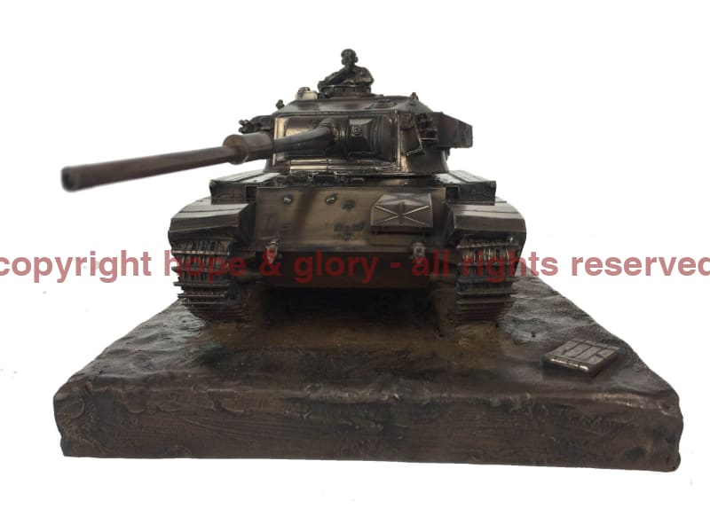 Centurion Mk5 Main Battle Tank Cold Cast Bronze Military Statue - Image 3