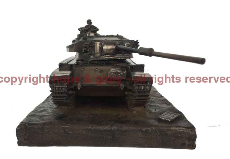 Centurion Mk5 Main Battle Tank Cold Cast Bronze Military Statue - Image 5
