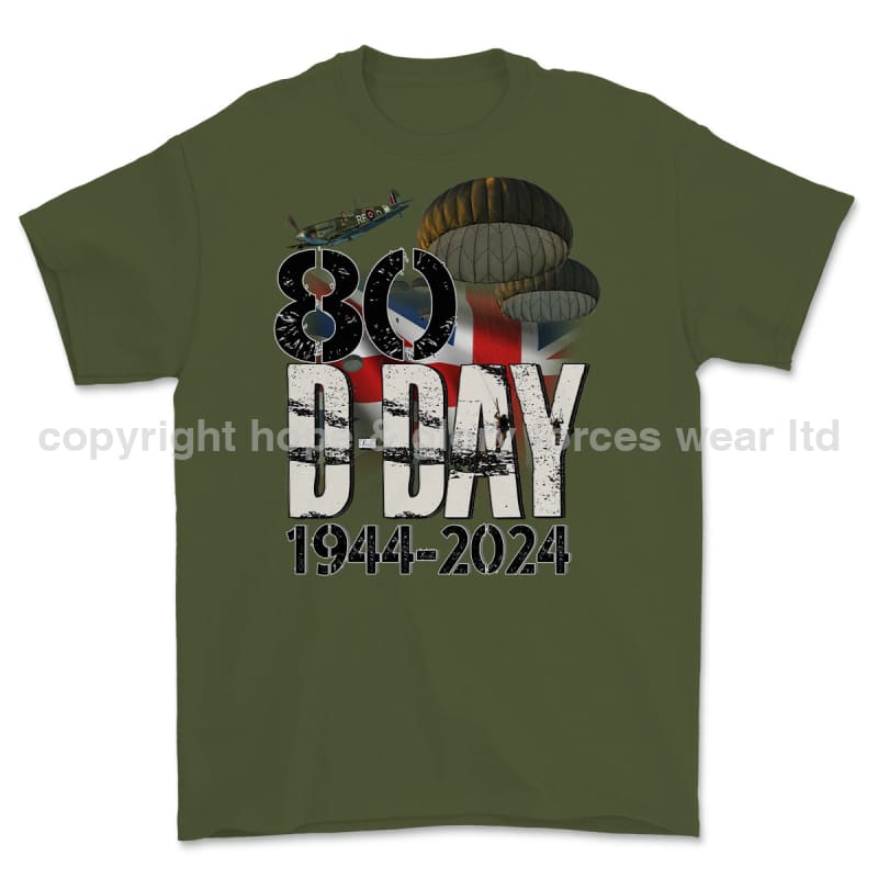 D-Day 80 Commemorative Printed T-Shirt - Image 6