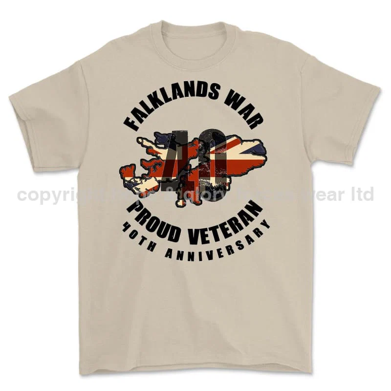 Falklands 40 Full Frontal Printed T-Shirt - Image 10