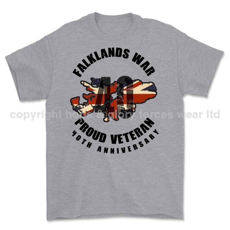 Falklands 40 Full Frontal Printed T-Shirt - Image 11