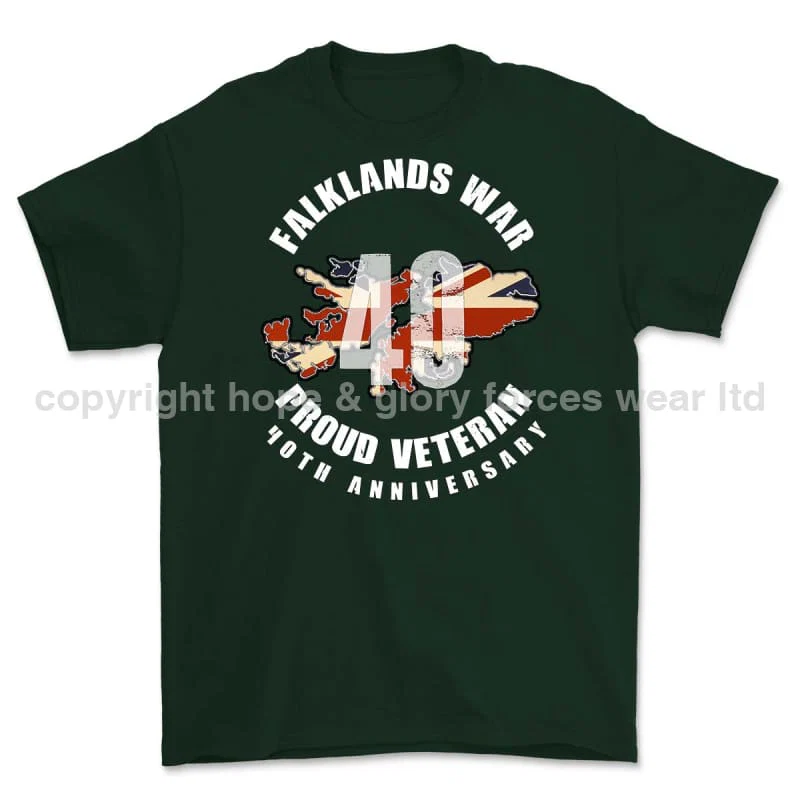 Falklands 40 Full Frontal Printed T-Shirt - Image 5