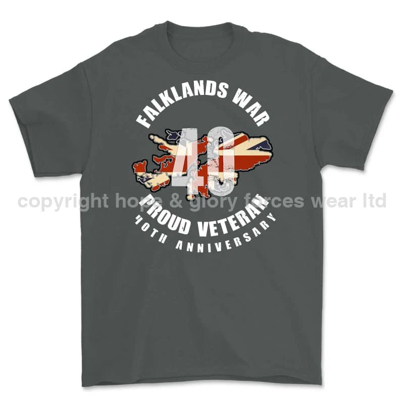 Falklands 40 Full Frontal Printed T-Shirt - Image 9
