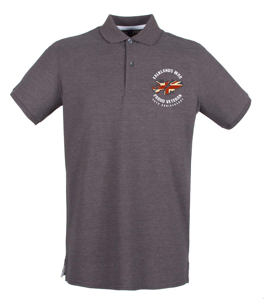 FALKLANDS WAR VETERAN 40th Anniversary Embroidered Polo Shirt - Image 9