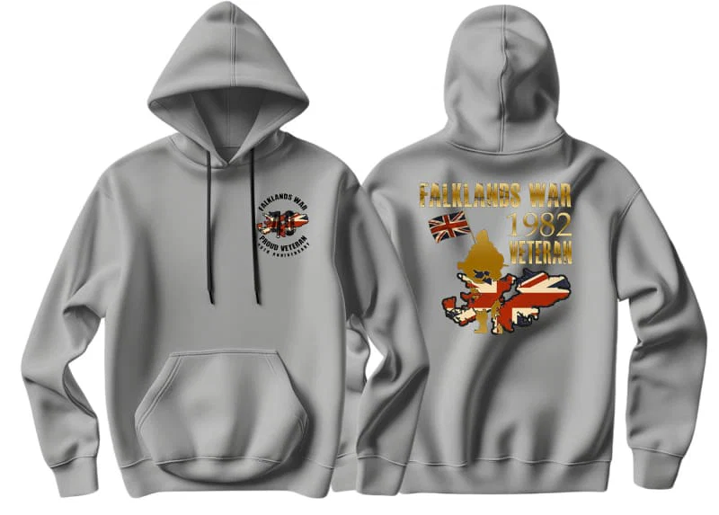 Falklands War Veteran Double Printed Hoodie - Image 3