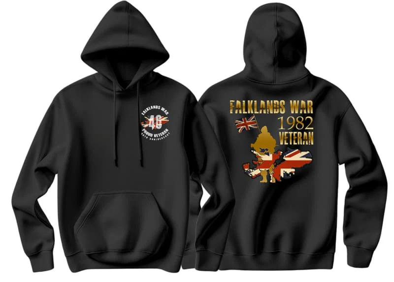 Falklands War Veteran Double Printed Hoodie - Image 5