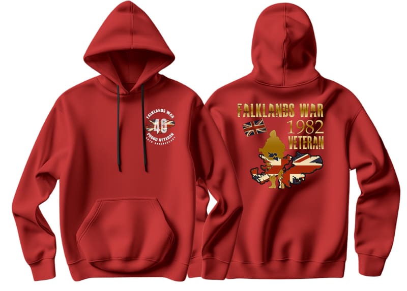 Falklands War Veteran Double Printed Hoodie - Image 8
