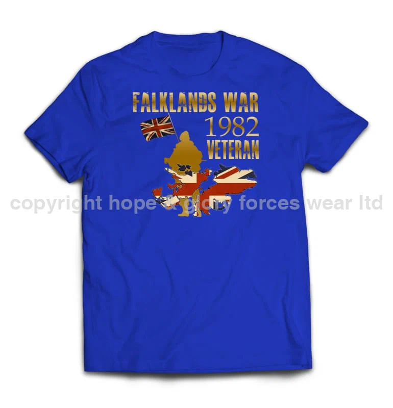 Falklands War Veteran Printed T-Shirt - Image 3