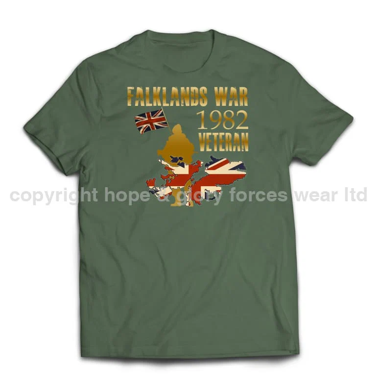 Falklands War Veteran Printed T-Shirt - Image 4