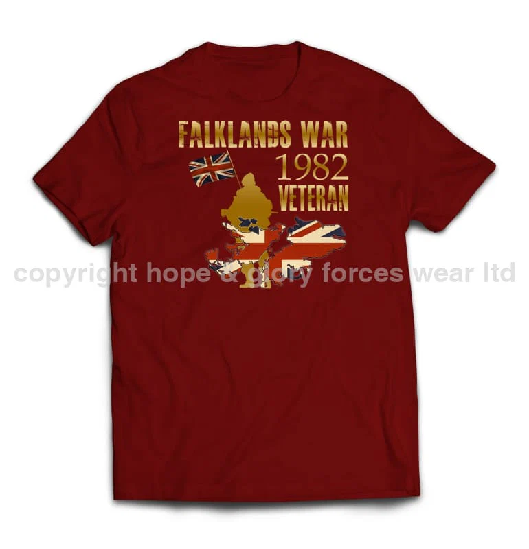 Falklands War Veteran Printed T-Shirt - Image 5