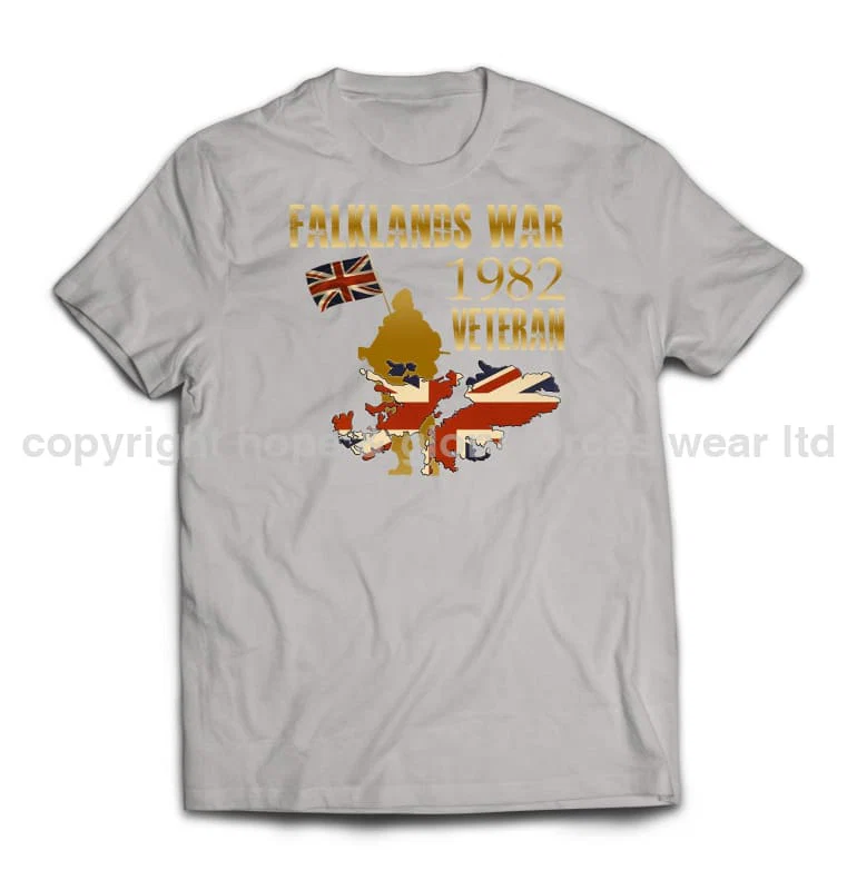 Falklands War Veteran Printed T-Shirt - Image 7