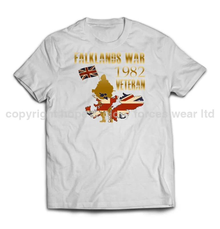Falklands War Veteran Printed T-Shirt - Image 8