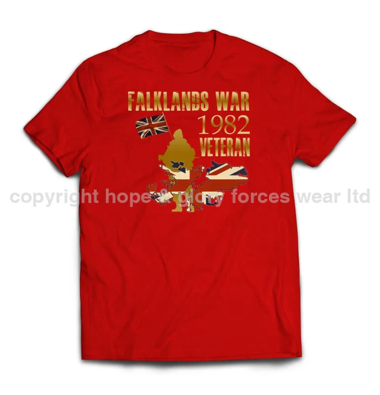 Falklands War Veteran Printed T-Shirt - Image 9