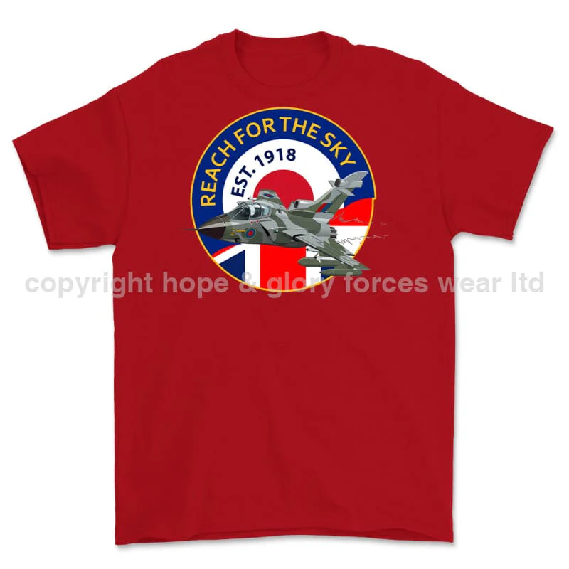 GR4 Tornado 'Reach For The Sky' Est 1918 Printed T-Shirt - Image 3