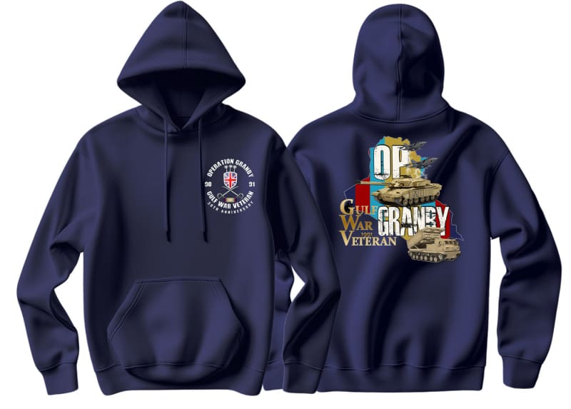 Gulf War 35 Op Granby Double Side Printed Hoodie - Image 5