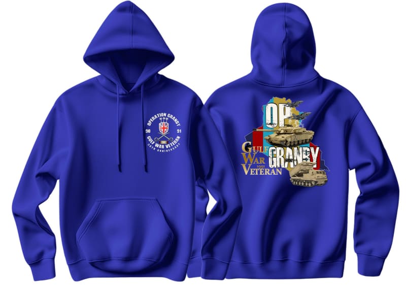 Gulf War 35 Op Granby Double Side Printed Hoodie - Image 6