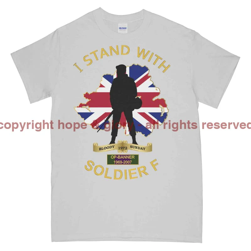 I Stand With Soldier F Printed T-Shirt - Image 10