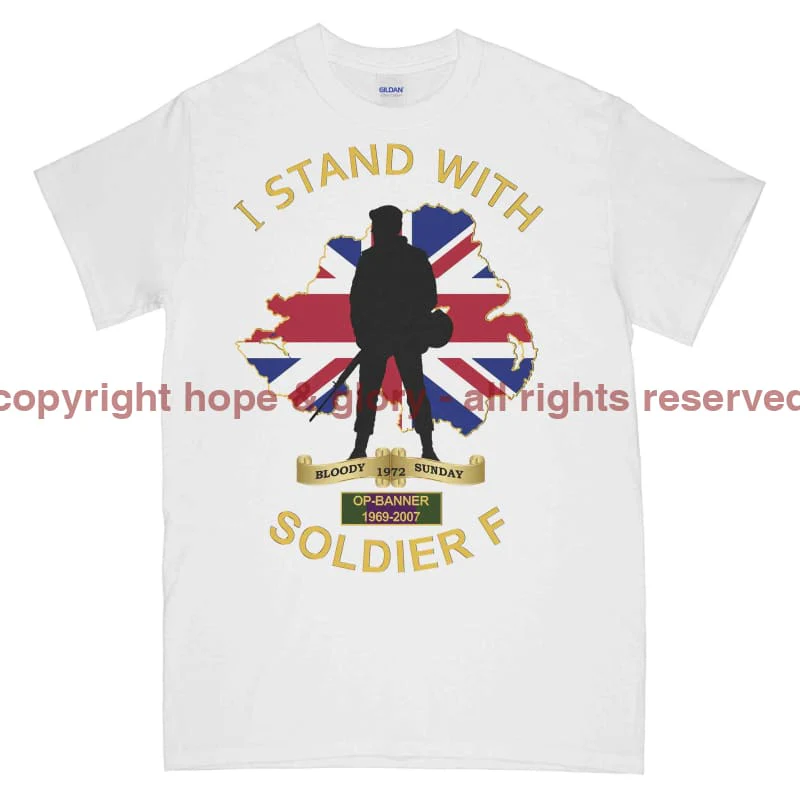 I Stand With Soldier F Printed T-Shirt - Image 4