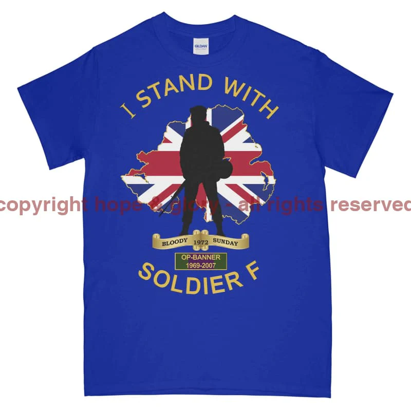 I Stand With Soldier F Printed T-Shirt - Image 8