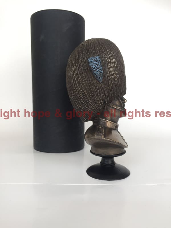 Irish Guards Bust Cold Cast Bronze Military Statue Sculpture - Image 3