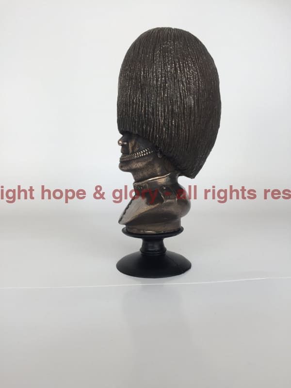 Irish Guards Bust Cold Cast Bronze Military Statue Sculpture - Image 4