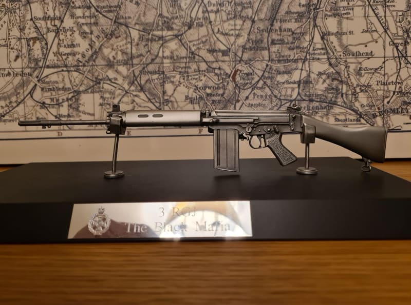 L1A1 SLR Rifle Pewter Statue - Image 5