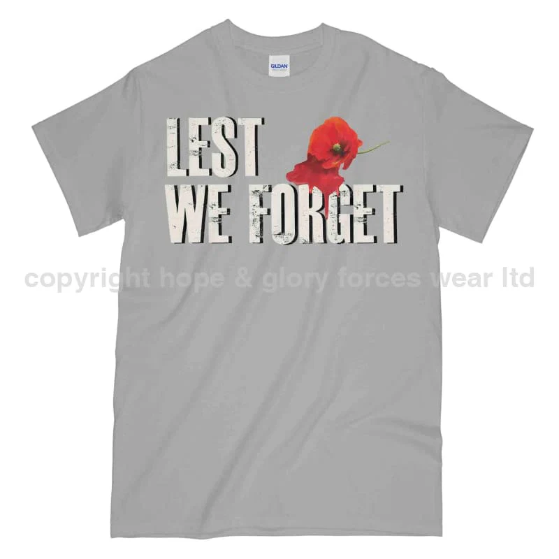 Poppy Lest We Forget Printed Unisex T-Shirt - Image 6