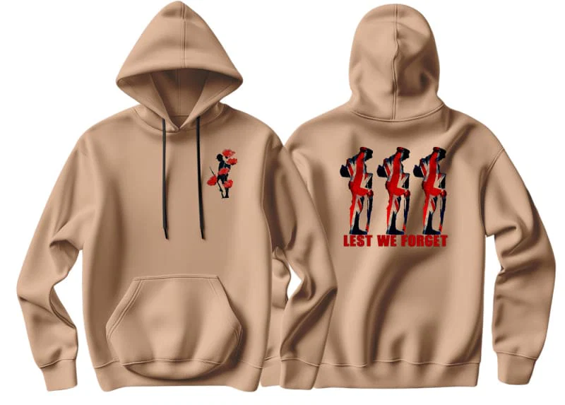 Lest We Forget Double Side Printed Hoodie - Image 10