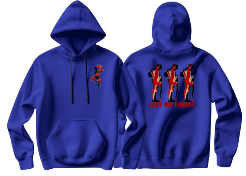 Lest We Forget Double Side Printed Hoodie - Image 7