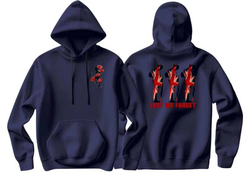 Lest We Forget Double Side Printed Hoodie - Image 8